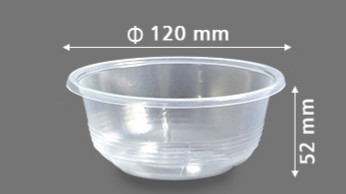 کاسه پ پ  ۳۵۰ سی سی یکبار مصرف شفاف (احدی)  (بسته ۵۰۰ تایی)