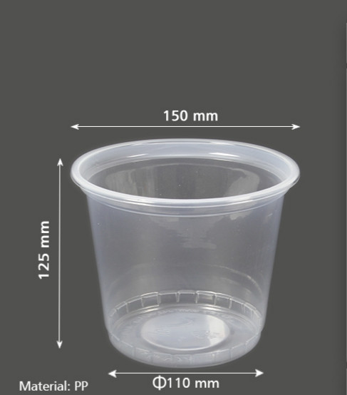ظرف یکبار مصرف ماستی ۱۷۰۰ گرم شفاف  (۱/۲۰۰گرم ماست)با درب(بسته ۲۵۰ تایی)