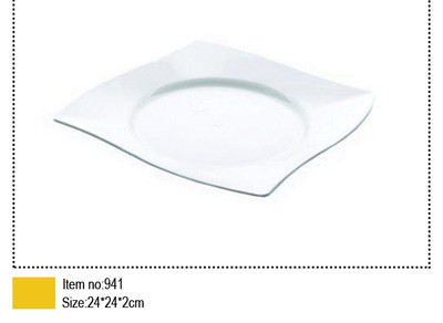 ظرف یکبار مصرف مدل بشقاب غذا vipرنگ سفید (کارتن ۱۸۰ عددی)