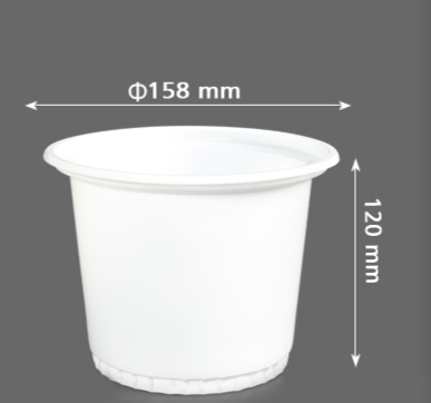 سطل ماستی یکبار مصرف سایز ۱۷۰۰ سی سی بدون درب شیری (احدی)(بسته ۲۵۰ تایی)