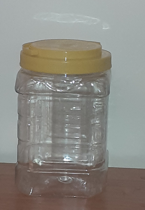 ظرف پلاستیک ۲۲۰۰ سی سی با درب(مخصوص عسل،ترشی،زیتون) (بسته ۳۵  تایی)