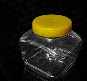 جار پلاستیک طرح عسل ۷۰۰ سی سی(۱کیلو عسل)(بسته ۸۰ تایی)