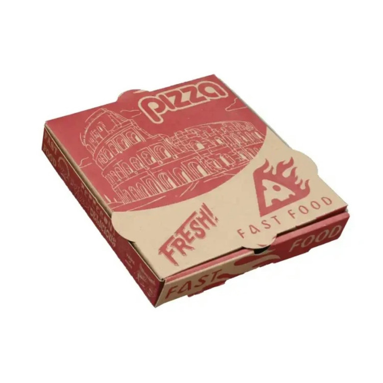 جعبه پیتزا مینی سبک  چاپ عمومی(بسته ۲۰۰ تایی)