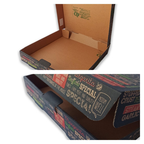 جعبه پیتزا ایفلوت(۳لایه)۳۰×۳۰ چاپ عمومی (بسته ۱۰۰ تایی)