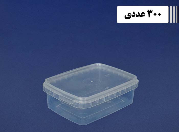 ظرف یکبار مصرف ماکروفری ۴۰۰ درب پلمپ(کارتن ۳۰۰ تایی)